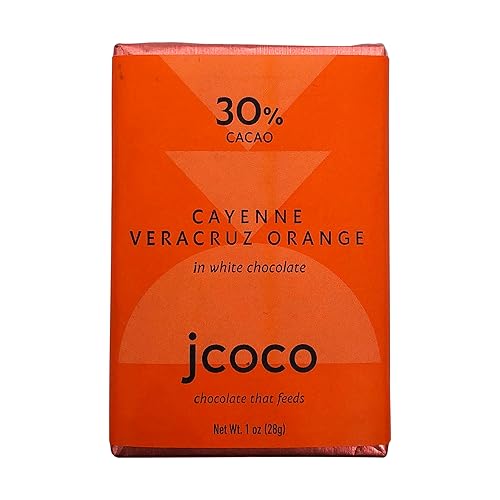 Jcoco, Bar Chocolate Cayenne Naranja Veracruz, 1 onza