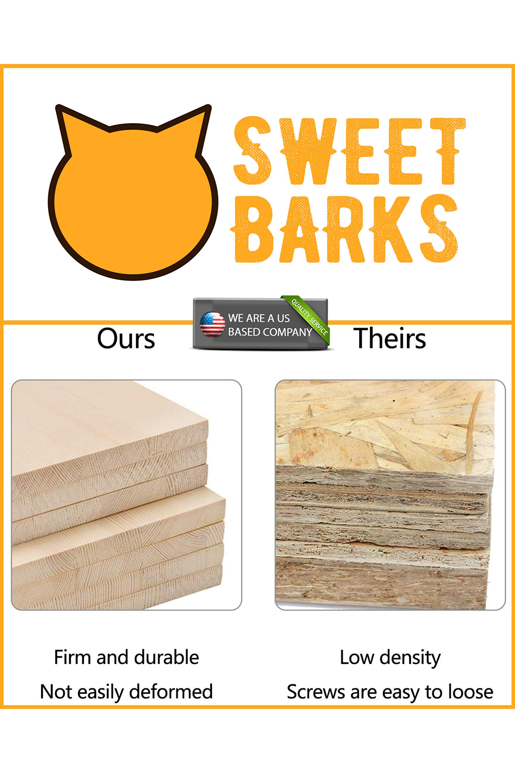 Sweet Barks XLarge Designer Cat Washroom Storage Bench Cat Litter Box