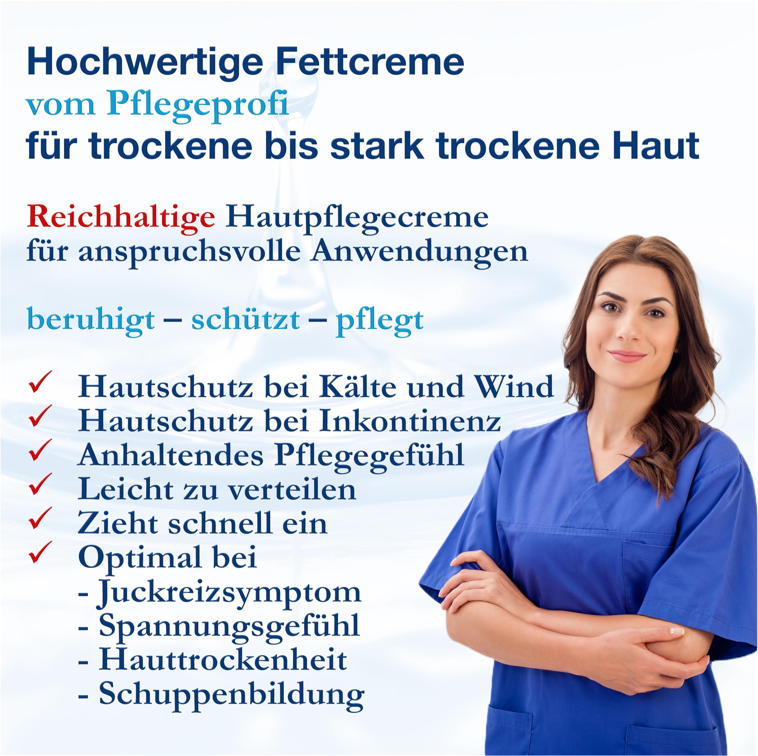 dline NCR-NutrientCream Fettcreme vom Pflegeprofi | 500ml Flasche | Feuchtigkeitscreme für trockene bis sehr trockene Haut | Aloe vera, Bienenwachs, Glycerin, Panthenol, Urea, Jojobaöl, Mandelöl