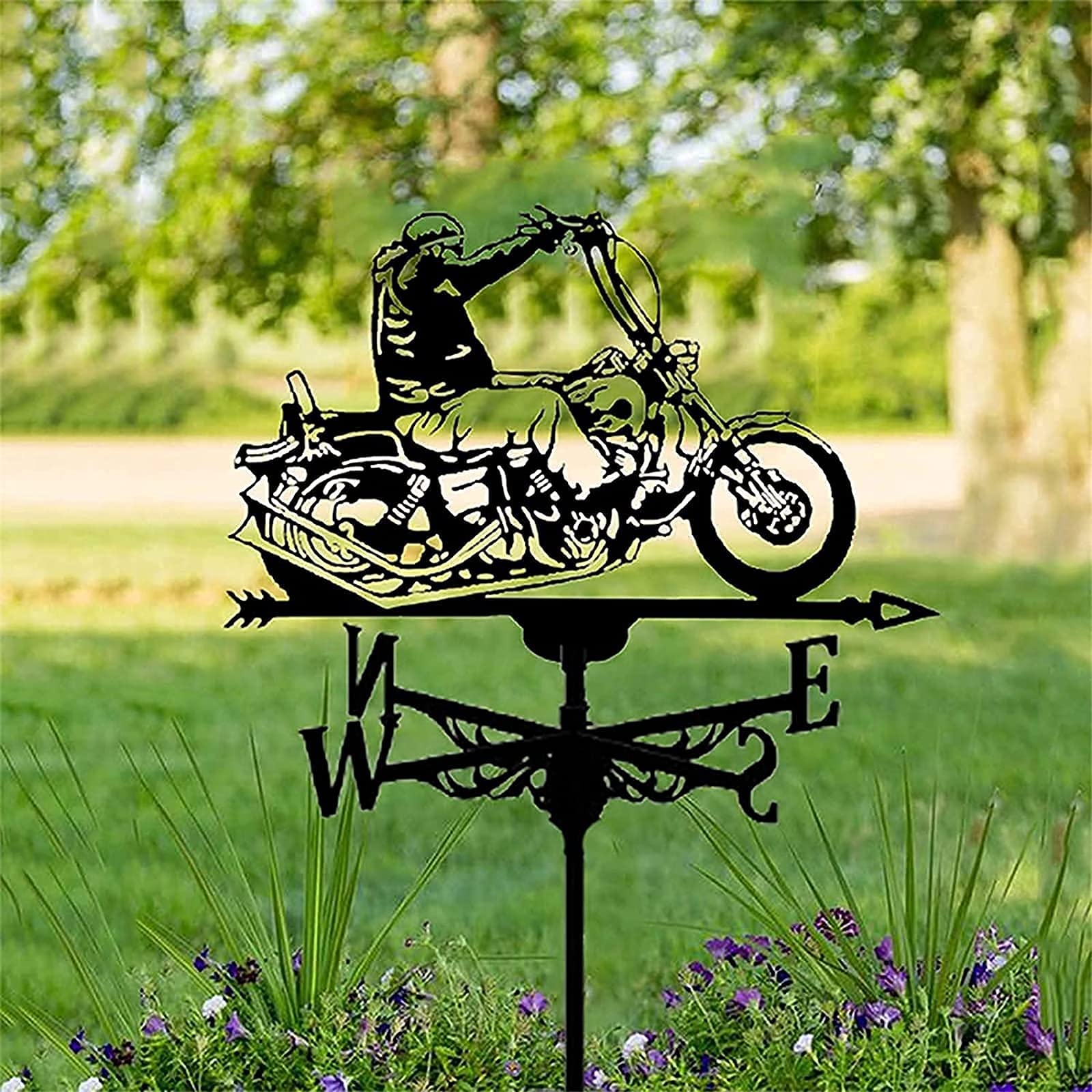 SUPERDANT Girouette De Jardin Lapin - Indicateur Direction Vent Métal Pour Toit Et Extérieur