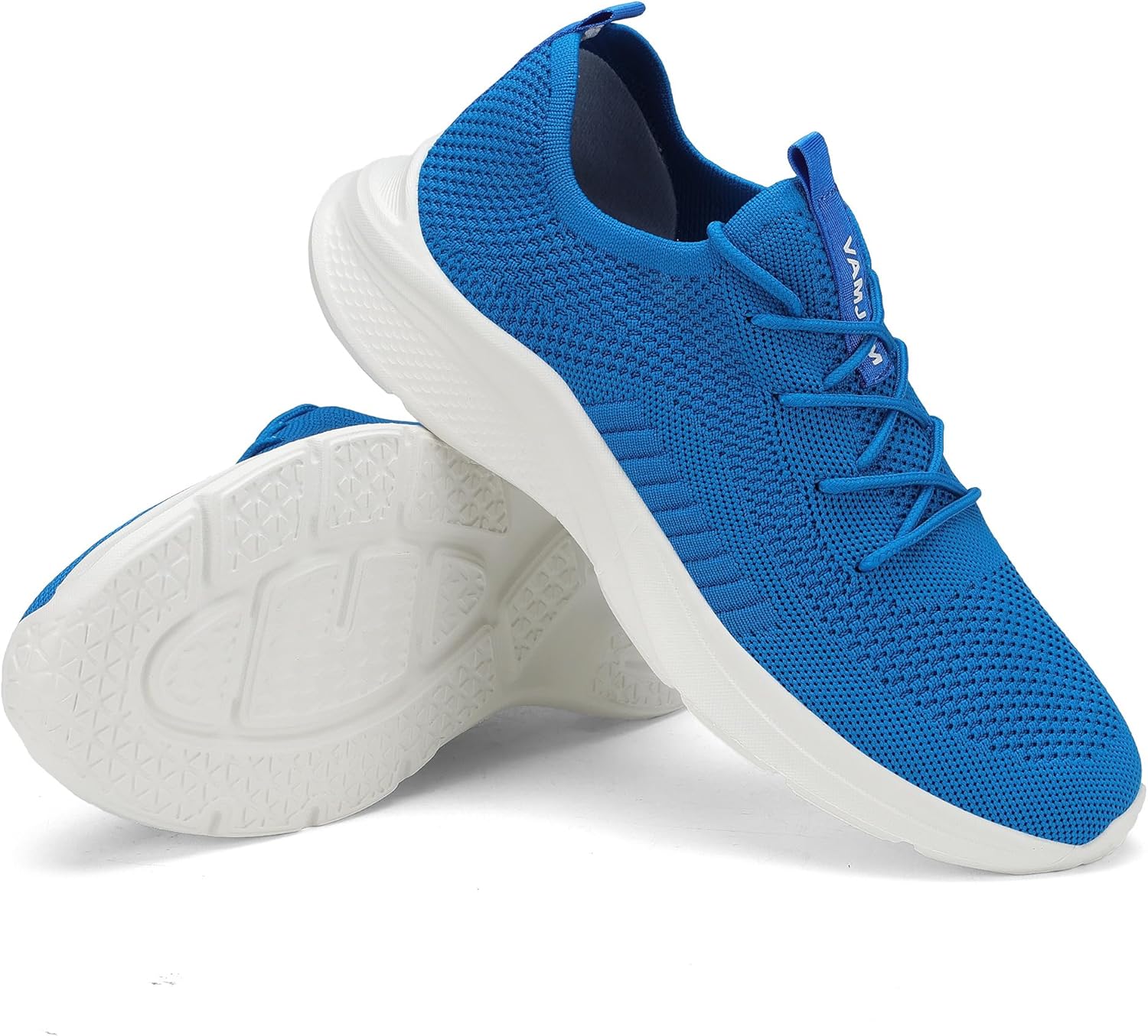 VAMJAM Men's Running Shoes Fashion Sneakers - Lightweight Breathable Flying Knitting Lace Up Mesh Walking Shoes Workout Casual Sports Shoes - Image 7