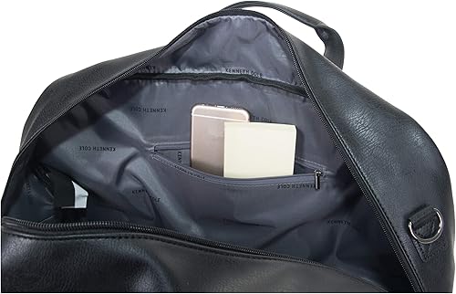 Miniatura 5 de Kenneth Cole Reaction Port Stanley Bolsa de viaje de piel sintética de 20 pulgadas con cremallera superior Negro 20 Travel Duffel Port Stanley -
