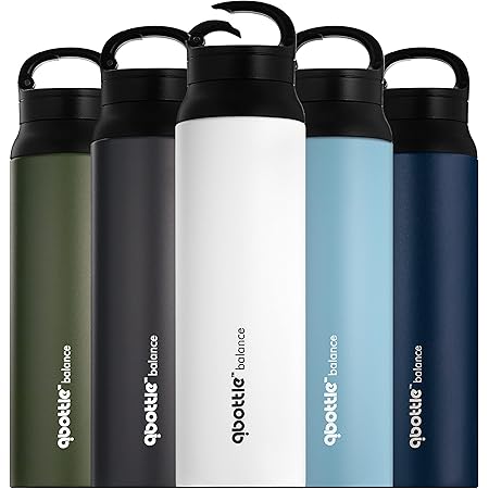 Amazon.com: qbottle Insulated Water Bottles with Carabiner Lid