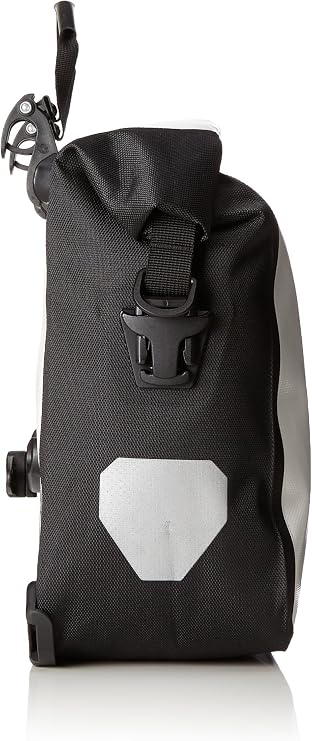 Ortlieb Front-Roller City Front Pannier: Pair; White/Black