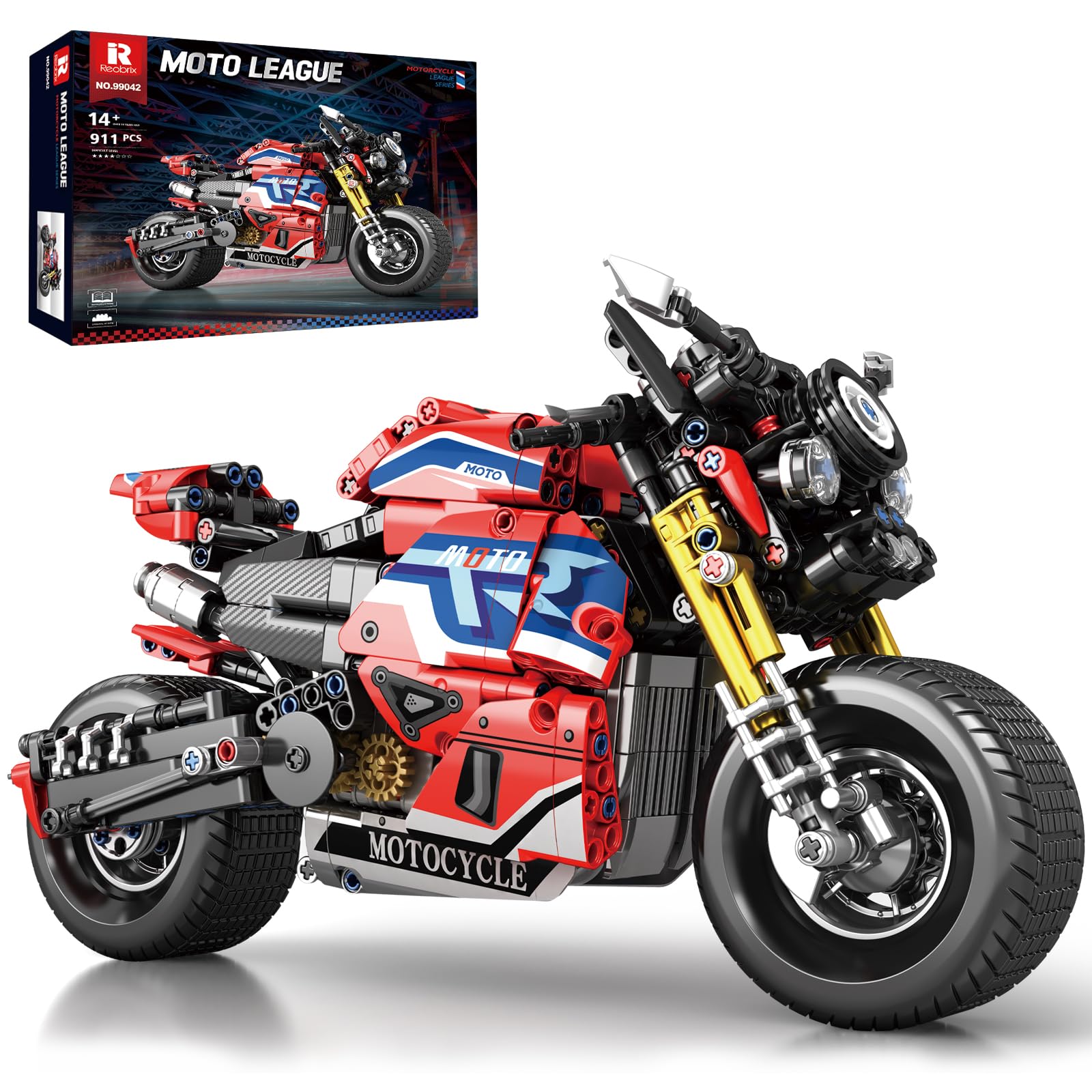 Reobrix Muscle Street Motorcycle Building Set 99042