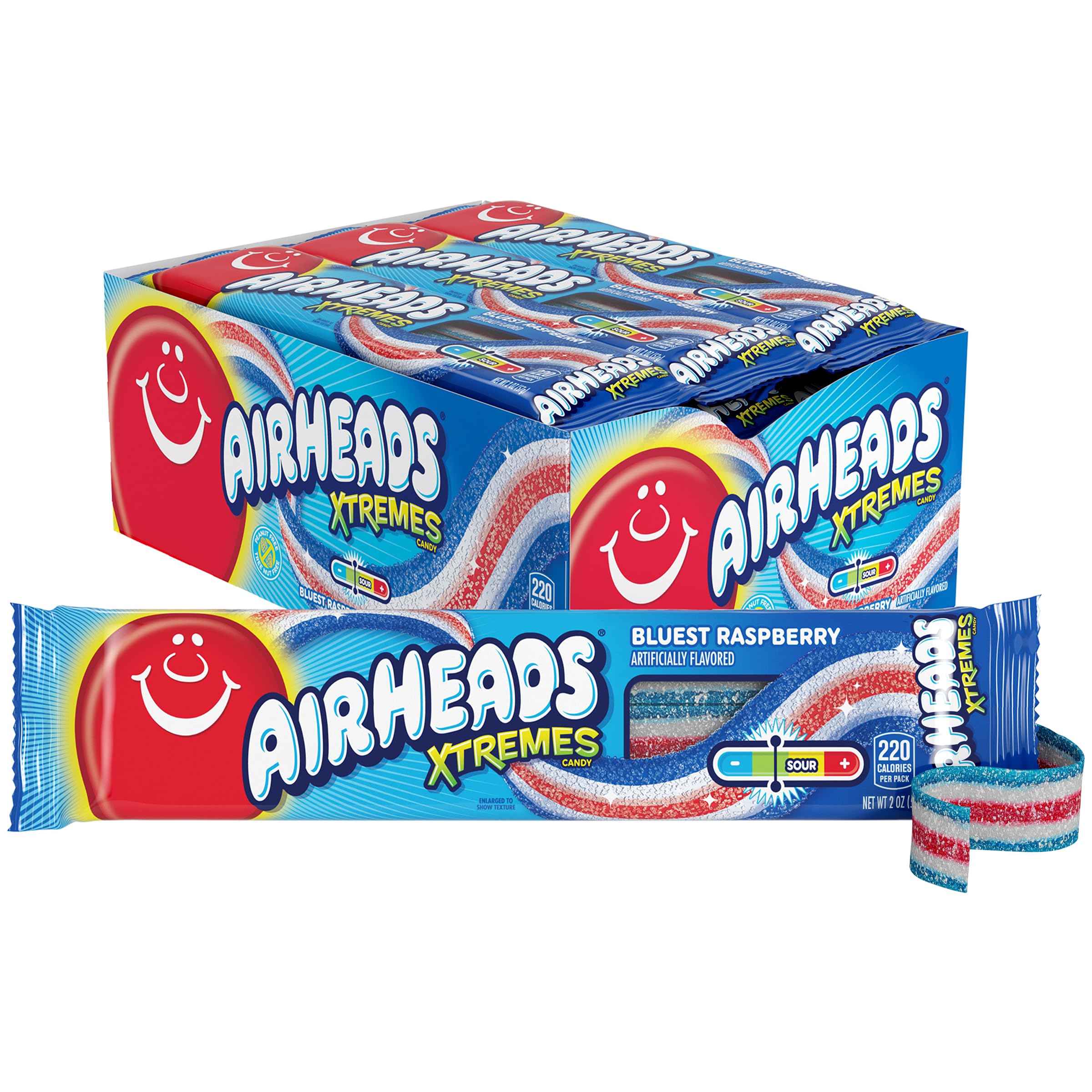 AirheadsXtremes Bluest Raspberry Sweetly Sour Candy Bar 57 g