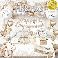 Vista 11 de 188 piezas de decoraciones rosas para despedida de soltera - Incluye arco de globos y cajas con letras de la A a la Z y más - Decoraciones