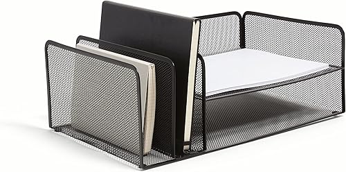 TRU RED TR57538-CC 4 compartimentos de malla de alambre horizontal organizar archivos