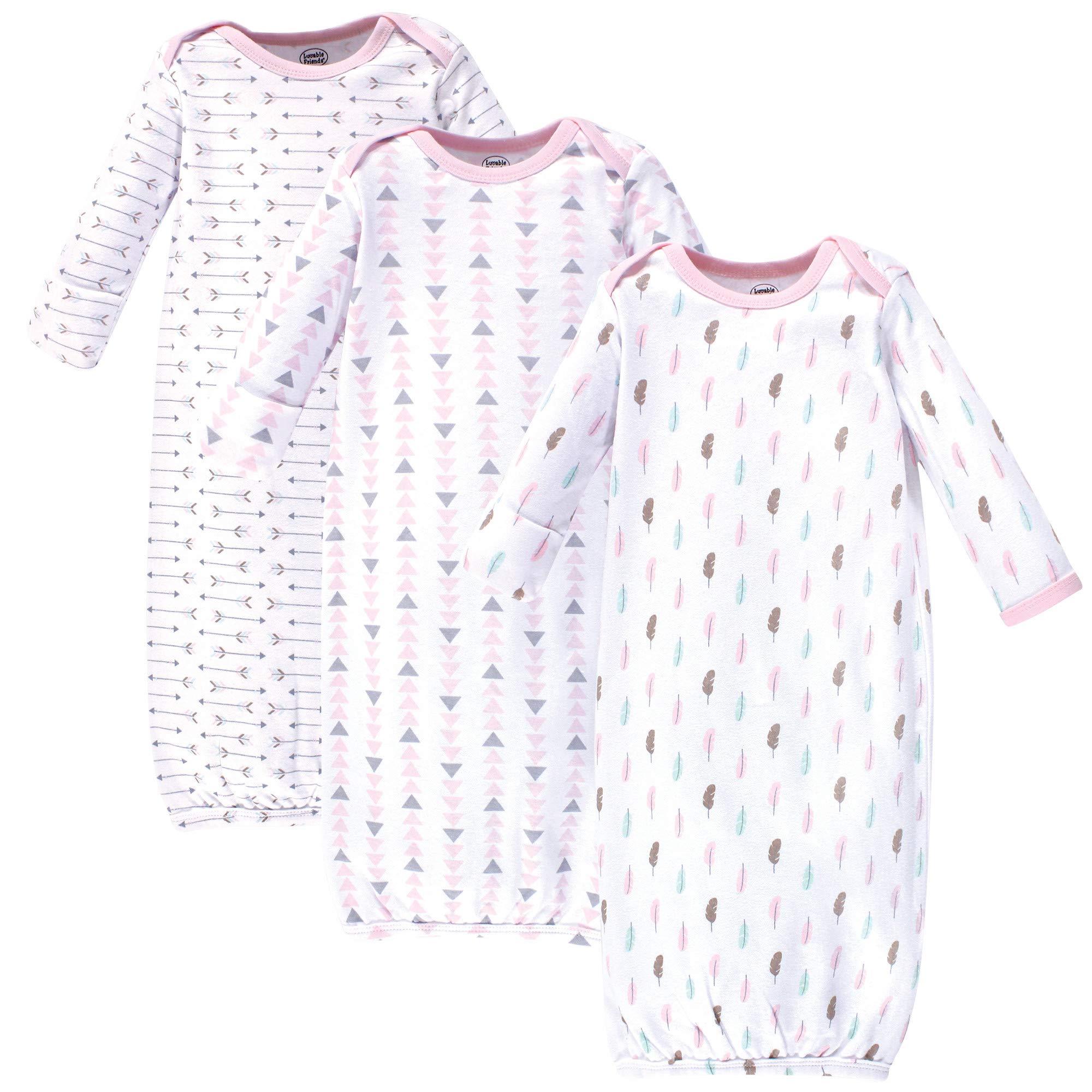 Luvable Friends Baby Cotton Gowns