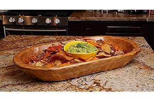 Food Safe Rustic Wooden Dough Bowl - Batea