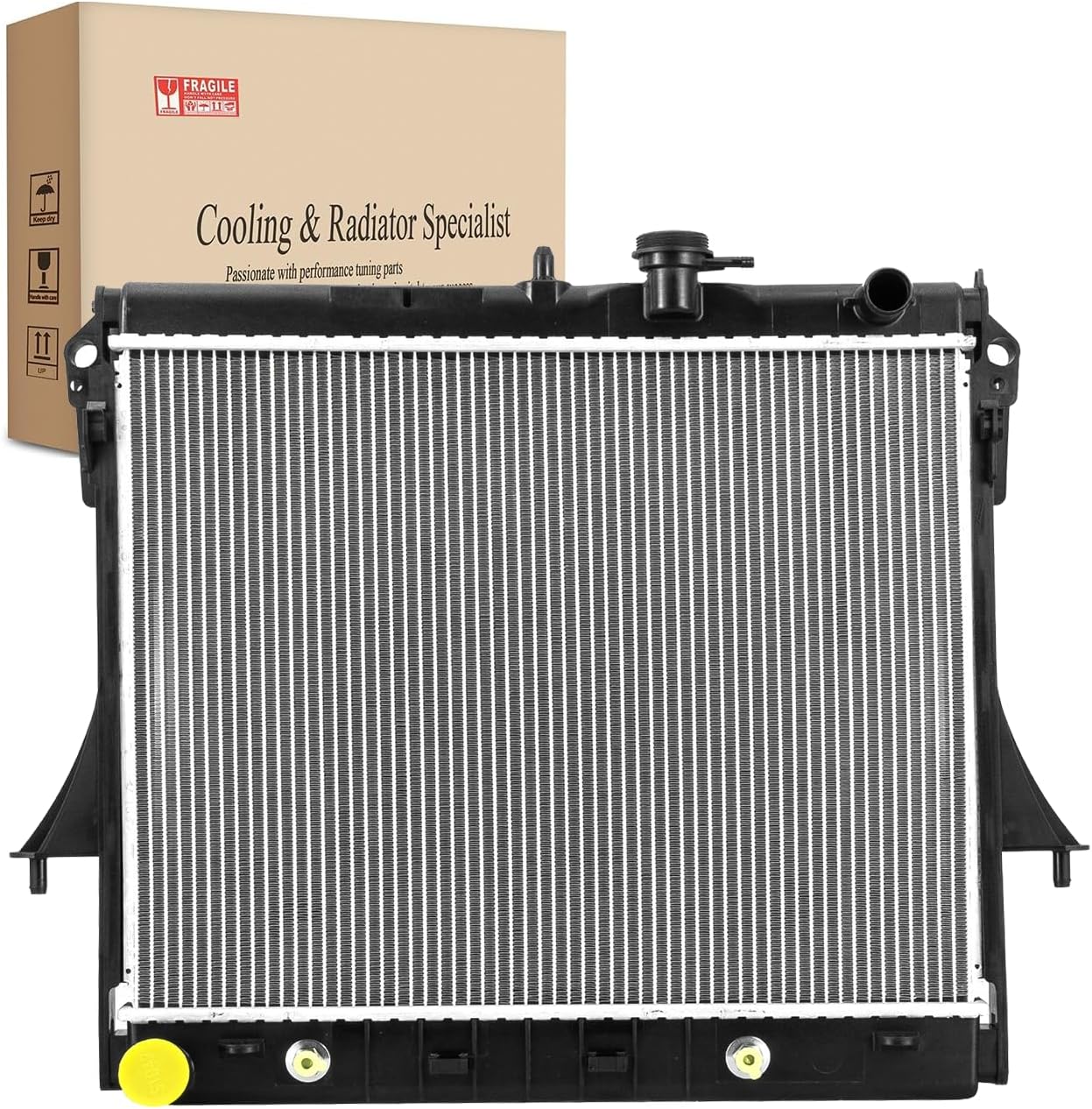 Radiator Replacement for 2009-2012 Chevy Colorado,2006-2017 GMC Canyon,2006-2010 Hummer H3 H3T 2.8L 2.9L 3.5L 3.7L 5.3L, Aluminum Core Plastic Tank Radiator