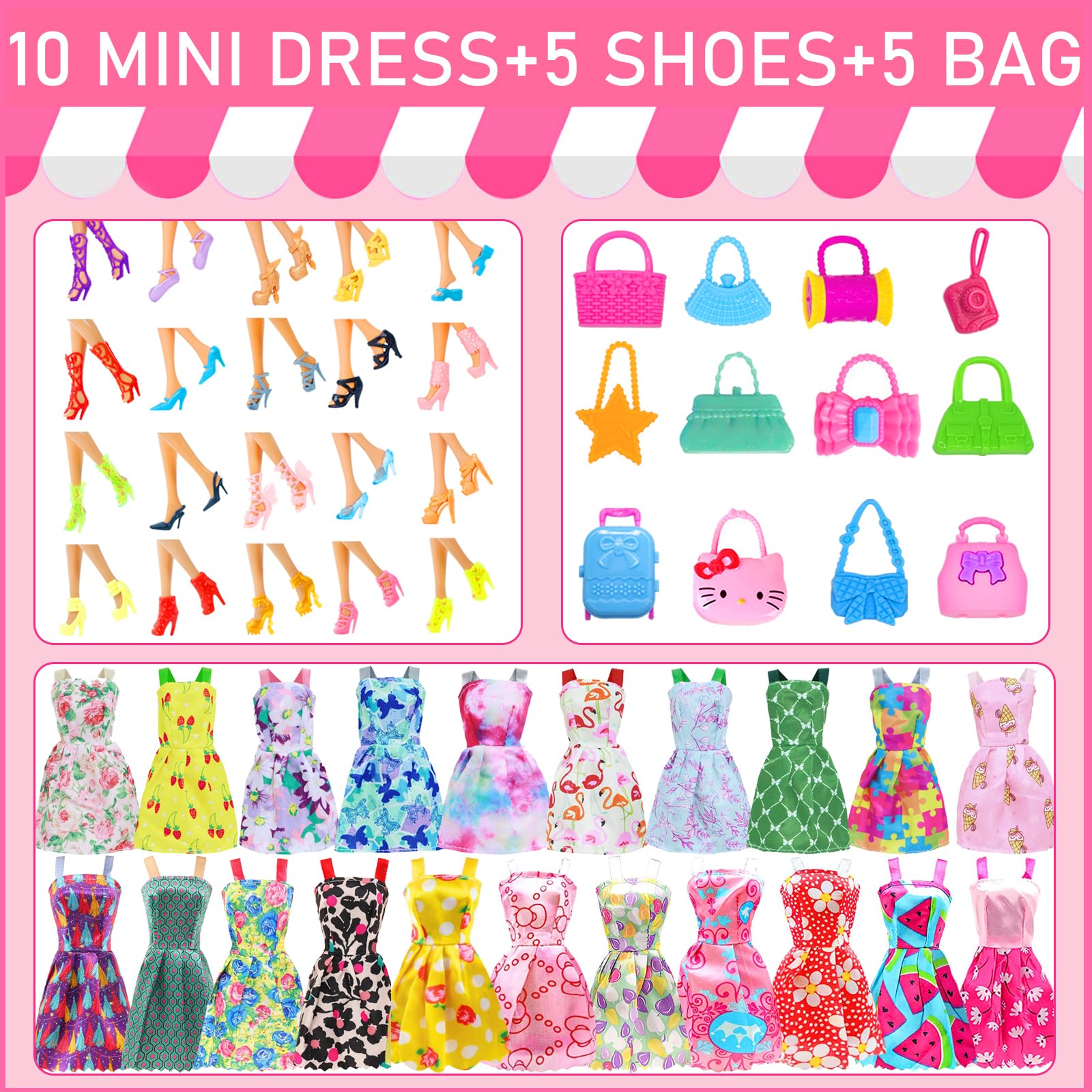 Vestiti Per Bambole 27cm - Abiti Casual Per Bambole 1/6, Set Completo - Foto 3