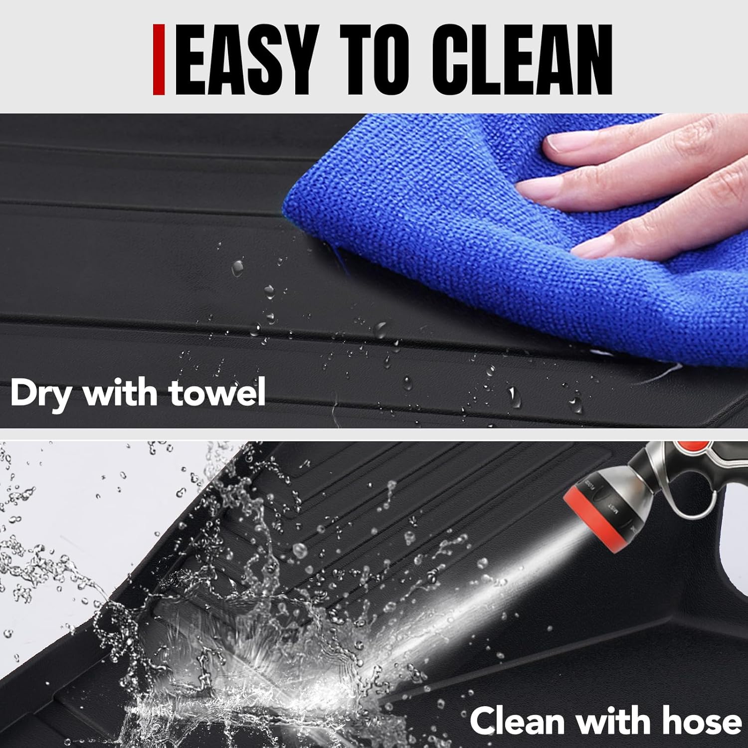 A & UTV PRO Floor Mats for CFMOTO UForce 1000 2019-2025, Front Row Floor Slush Liners All Weather TPE Material Protection for CF Moto UFORCE 1000 XL 2022-2025 Accessories, 2PCS