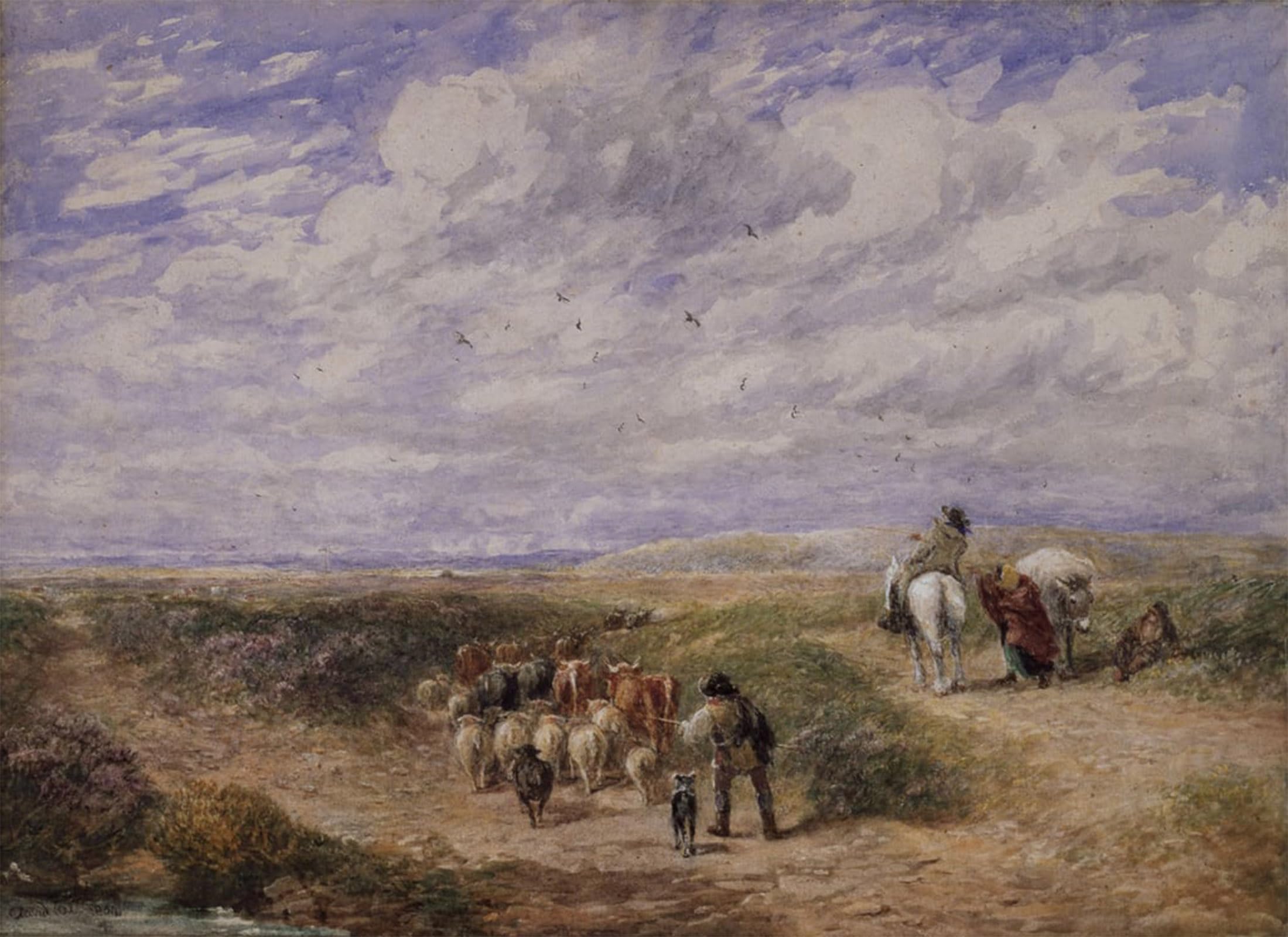 Impressions d'art mural David Cox édition prestige vintage 60x90cm grand format