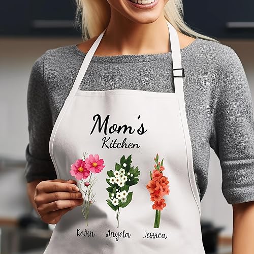 Miniatura 8 de Delantal personalizado para mujeres, regalos personalizados para mamá, regalos de abuela, regalos del día de la madre para mujeres, regalos de