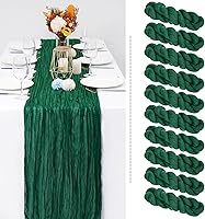 Vista 371 de Showgeous 10 Pack Baby Pink Cheesecloth Table Runner 10FT Long Semi-Sheer Gauze Table Runner Boho or Rustic Wedding Decor for Wedding Decor Arch