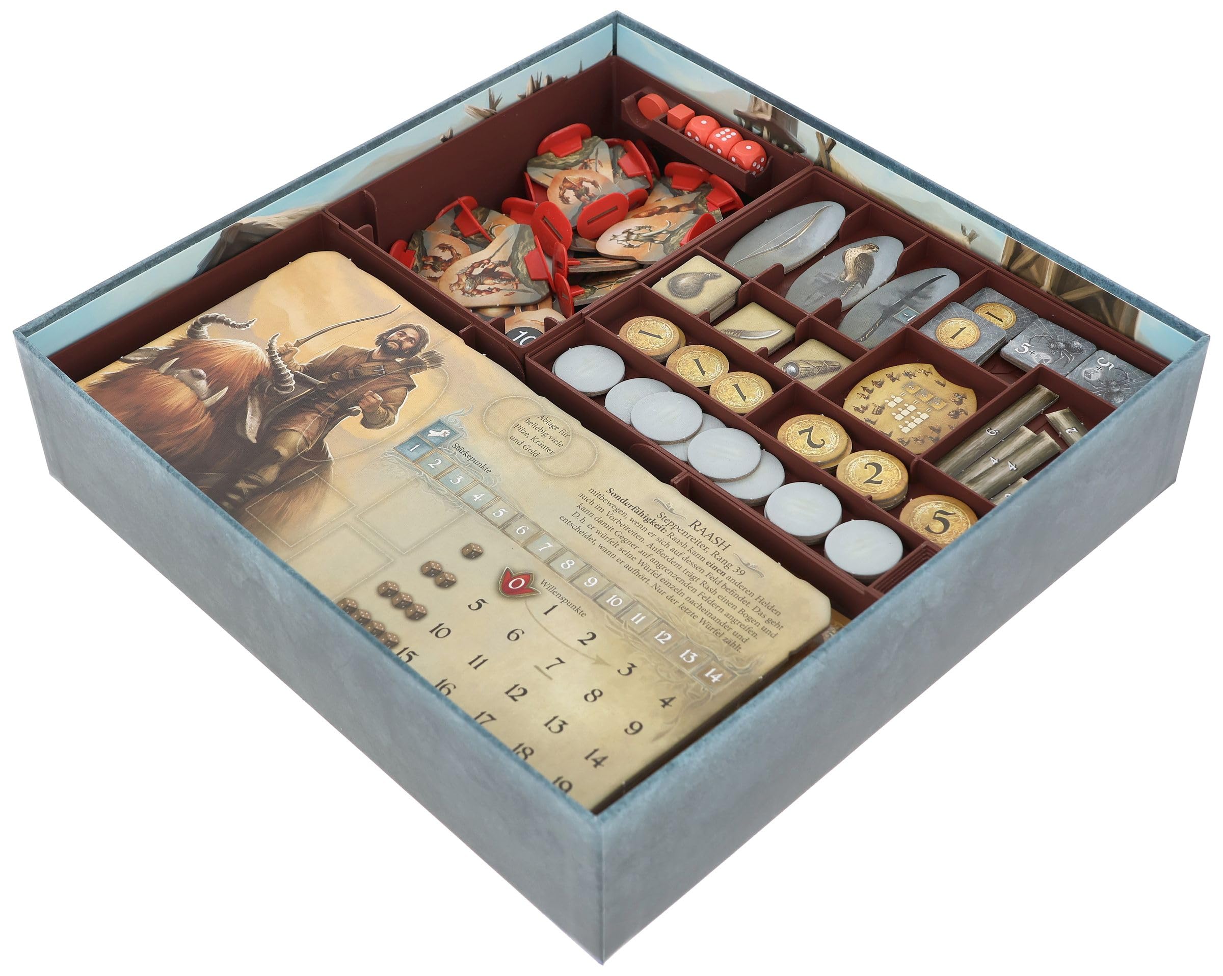 Feldherr Organizer kompatybilny z Legends of Andor: The Distant Land - Wkładka do pudełka z grą planszową - Szybka konfiguracja gry - Łatwy dostęp