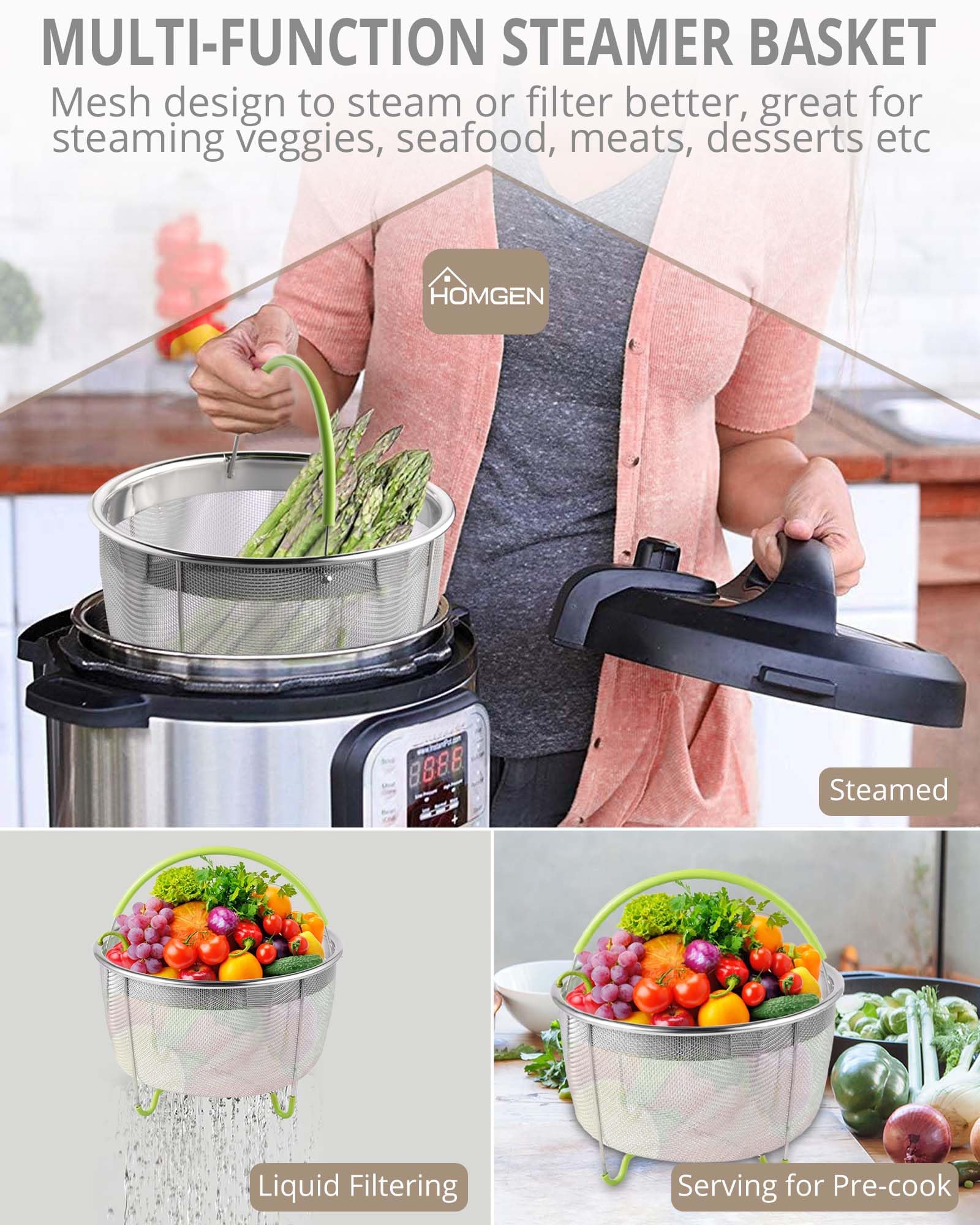 Homgenaccessories For Instant Pot Professional 18 Pcs Pressure