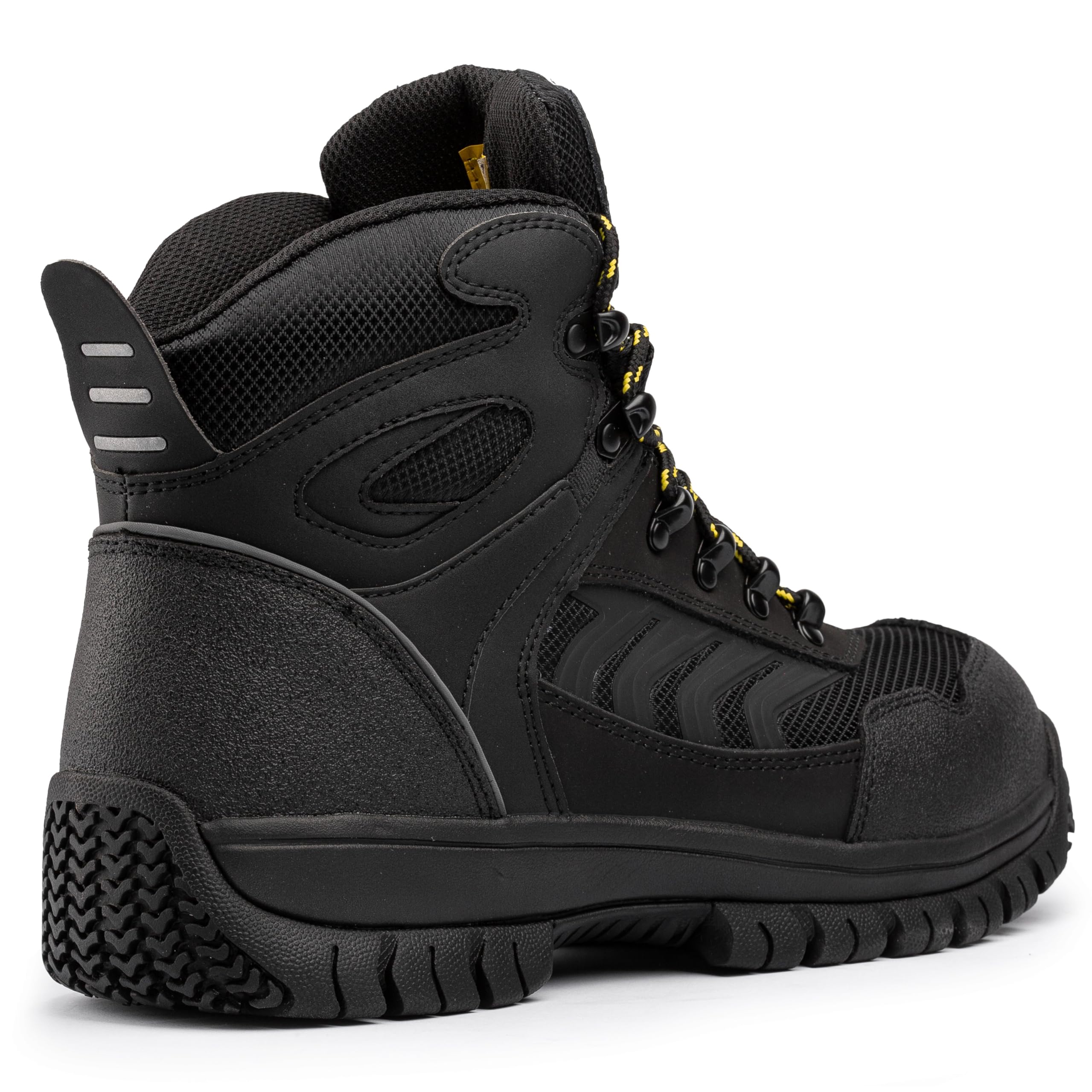 BLACK HAMMER Botas de Seguridad Hombre en Piel de Ante, Repelente al Agua, Puntera y Entresuela de Acero - Cómodas y Robustas, Zapatos de trabajo para Almacenes y Lugares de Trabajo Beast (43 EU)