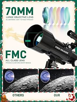 Amazon.com : Telescope for Adults Astronomy, 70mm Aperture