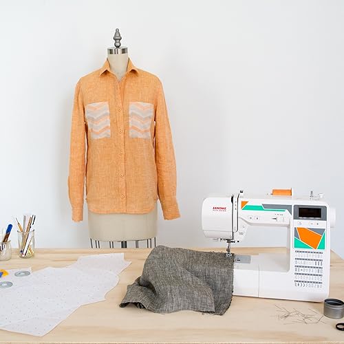 Miniatura 9 de Janome MOD-30máquina de coser con 30puntos integrados alimentador, 3 ojales de un solo paso, botones y accesorios