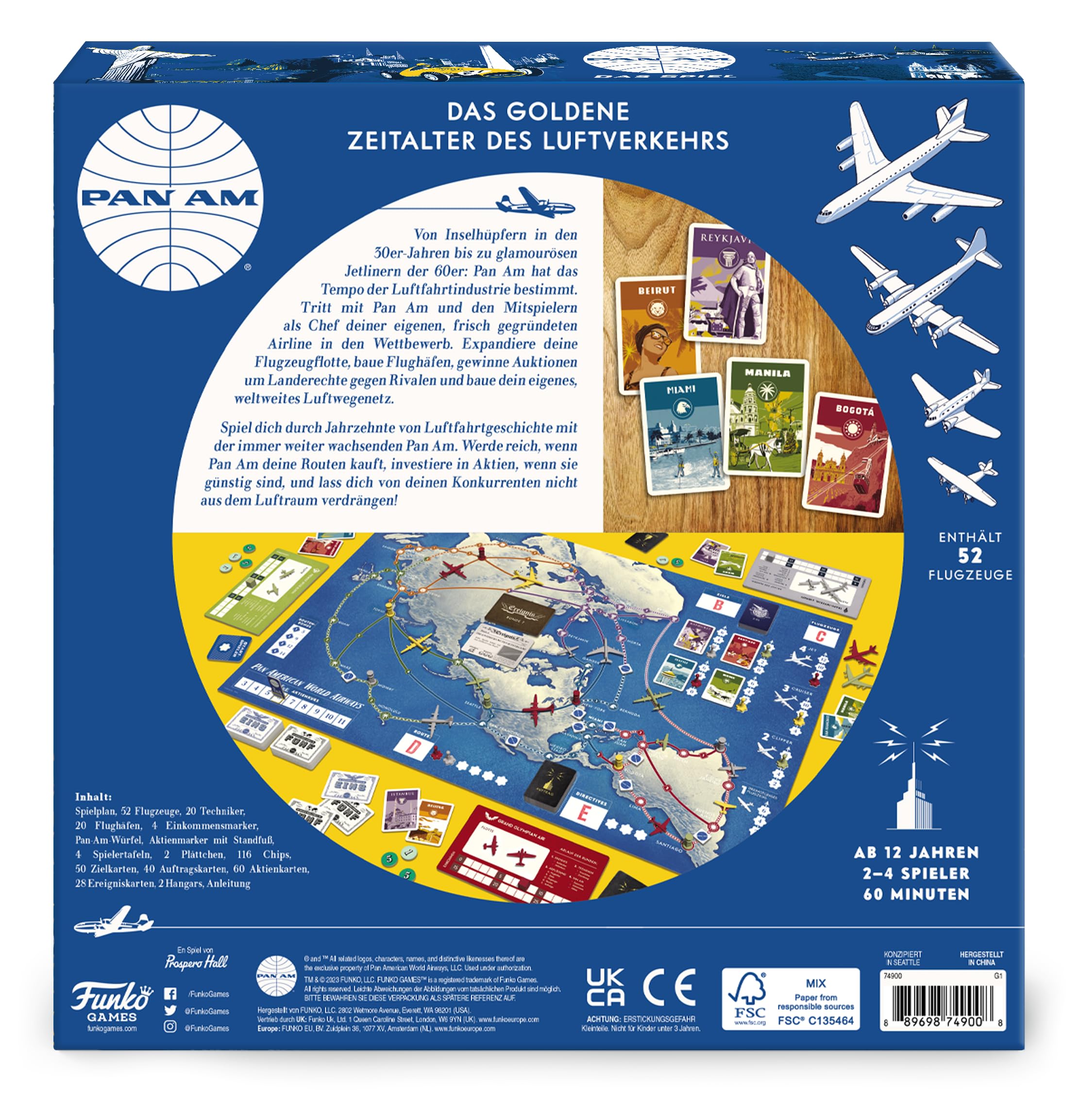 PAN AM Fun Strategy Board Game For The Whole Family, German Language - Image 3