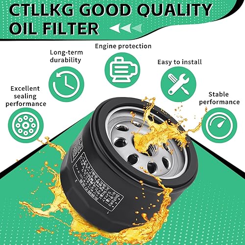 Miniatura 6 de 12-050-01-S Filtro de aceite para AM125424 12 050 01-S1 49065-7007 49065-0721 Cub Cadet, Craftsman, Troy Bilt, Toro, Gravely, Tractor de cortacésped