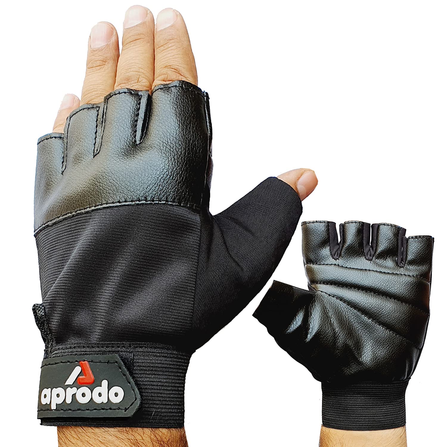 Aprodo Beginner Weight Lifting Gym Gloves, Free Size (Jet Blak) (B09B5DHNFG) Amazon Price History, Amazon Price Tracker