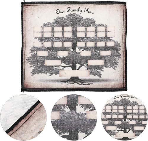 Miniatura 8 de VOSAREA Canvas Historial familiar Tabla de visualización Gráficos de árbol genealógico para completar Genealogía rellenable Tabla de miembros de la