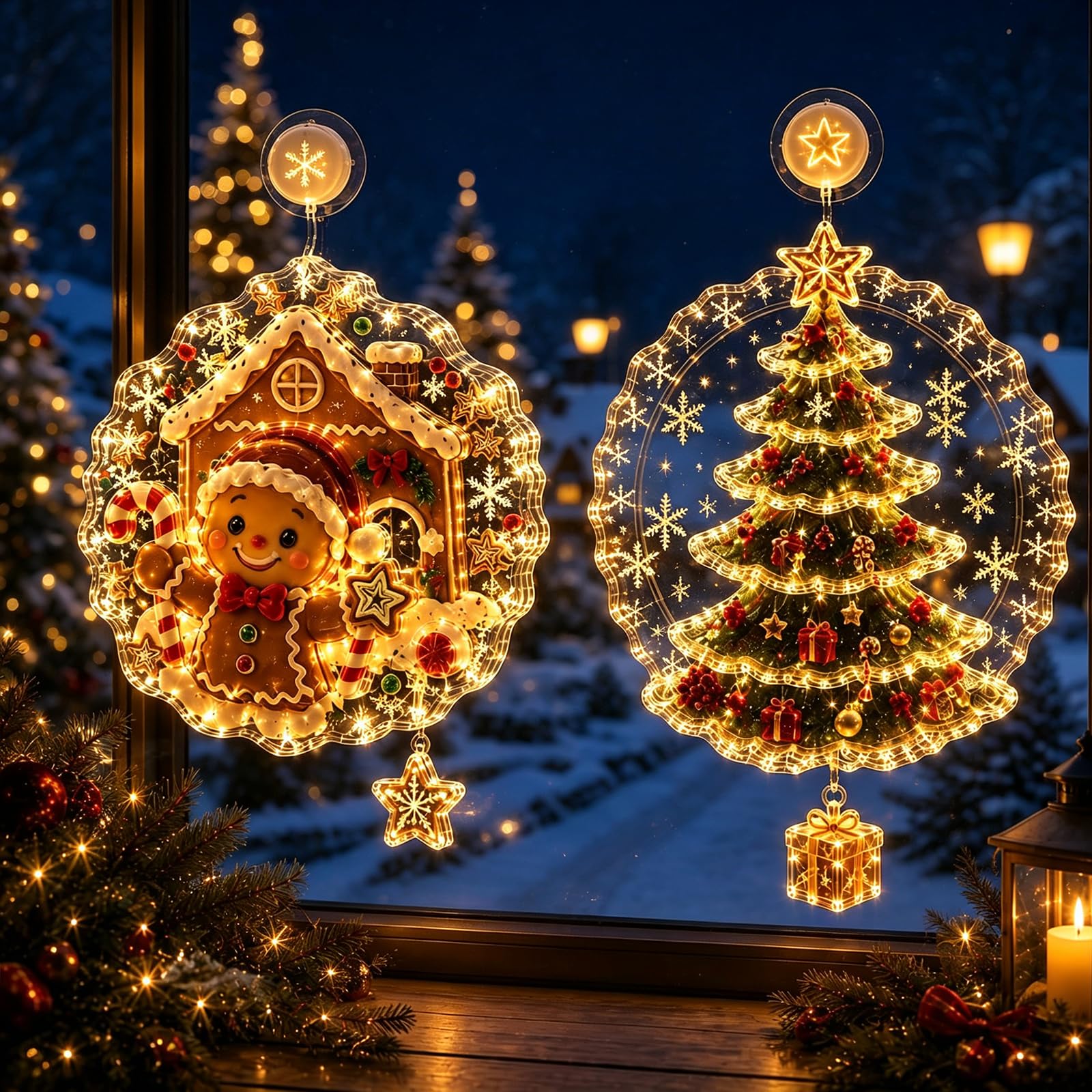 Christmas Suction Cup Window Light, Christmas Window Light (#5)