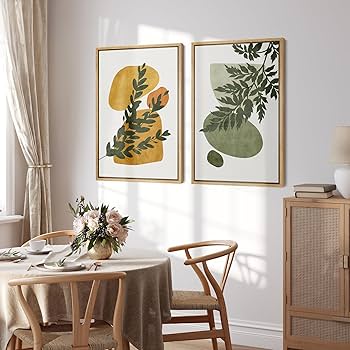 Amazon.com: SIGNFORD Framed Canvas Print Wall Art Set Mid