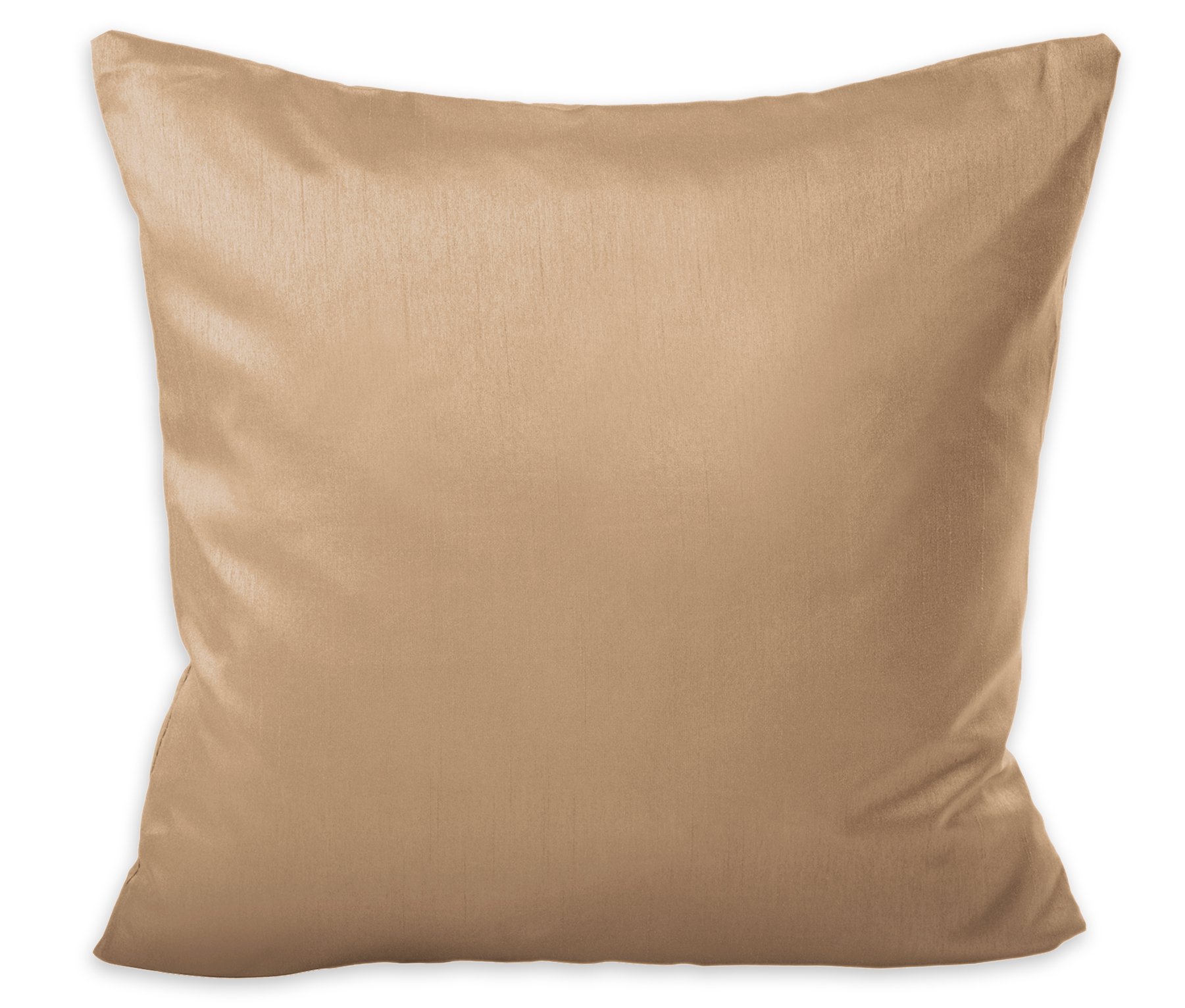 Federa Per Cuscino Decorativo Effetto Pelle Scamosciata - 100% Poliestere, Varie Misure E Colori - 40x40 Beige, 50x70 Cm