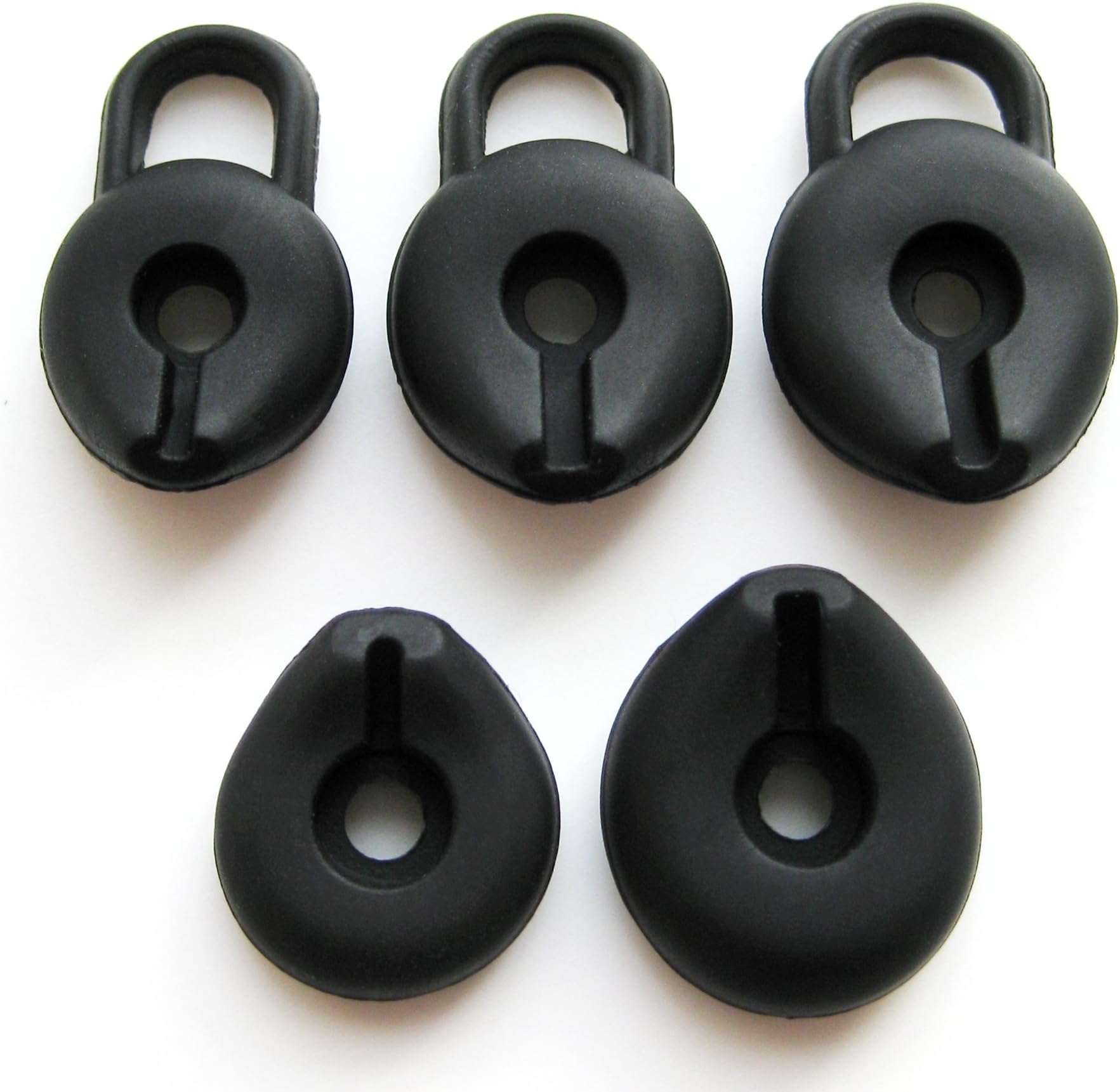 Full-Complete Set of Earbuds Eartips Compatible with Blueant Q1, Q2, Q3, T1, V1, V1x and Endure T2 Headset Wireless Devices