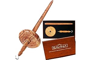 Savina Wooden Hardwood Drop Spindle - The Perfect Tool for Beginners and Advanced Spinners