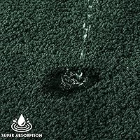 Vista 16 de MIULEE - Juego de 2 tapetes para baño, absorbentes, microfibra esponjosa y gruesa, con reverso antideslizante, lavable a máquina, para baño, ducha