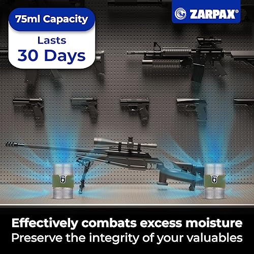 Miniatura 2 de Paquete de 2 recipientes desecantes de 7 onzas para pistolas seguras  Recipientes deshumidificadores reutilizables seguros para pistolas, recipiente