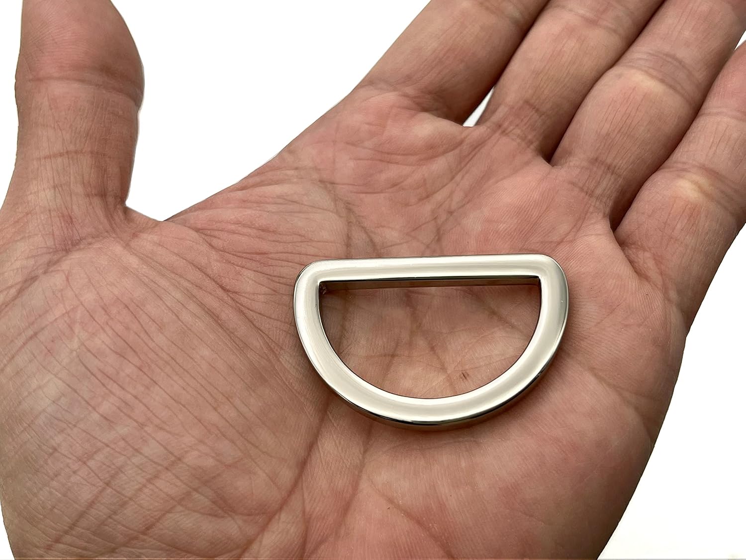 zinc alloying D Shape Rings Semi-Circular D ring buckles 1 1/4" / 32mm for webbing straps bags purse belt Dog Collars hardware making Nickel U50