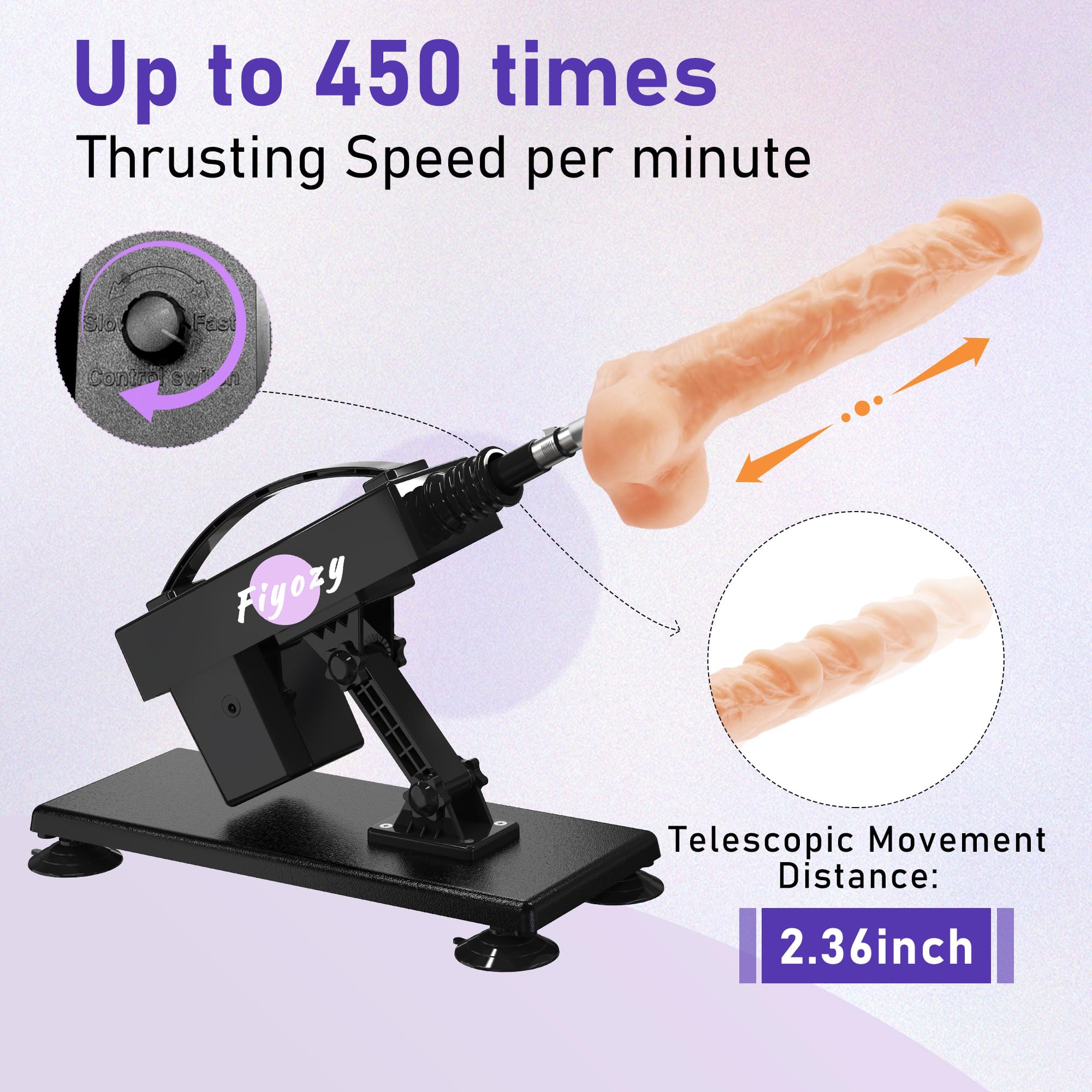 Sex Machine Automatic Dildo Machine for Women, Thrusting Sex Toys Fuck Machine with Remote Controller, Masturbation Machine Realistic Dildos with 3xlr Connector Adult Toys Vagina Anal Sex Stimulation: 7 SETS