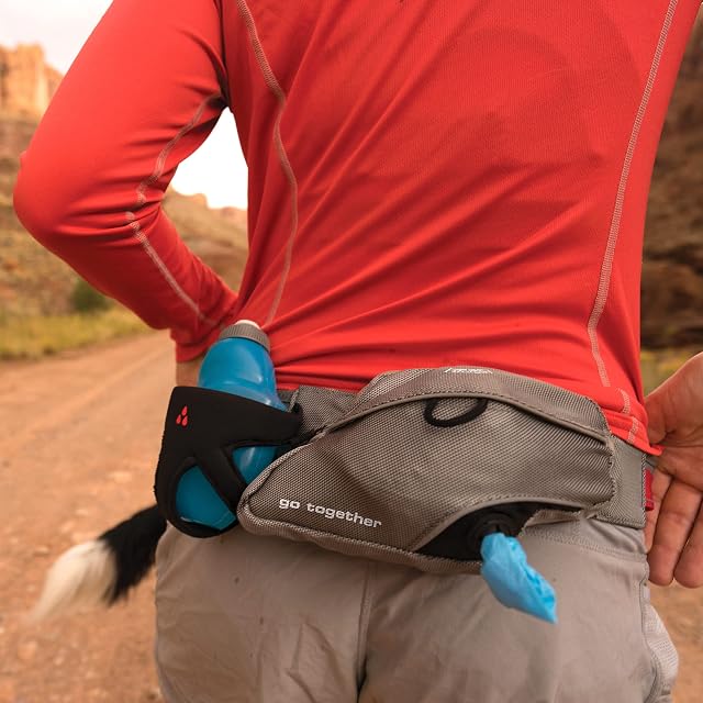 Foto 8 de 8 de Kurgo - Cinturón para correr con Perros, Ajustable, con Dispensador de Bolsas, Cinturón para correa de Perro…