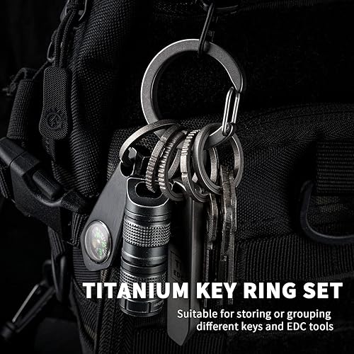 Miniatura 5 de TISUR Kit de fabricación de llaveros con llaveros, cierres de pinza de langosta de metal, llaveros de anillos de llavero a granel y abiertos para