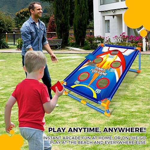 Miniatura 2 de Bean Bag Toss Game for Kids Outdoor Activities, Cornhole Games for 3 4 5 6 7 8 Years Old Boys Girls, Fun Outside Toys for Family Party Games, Ideal