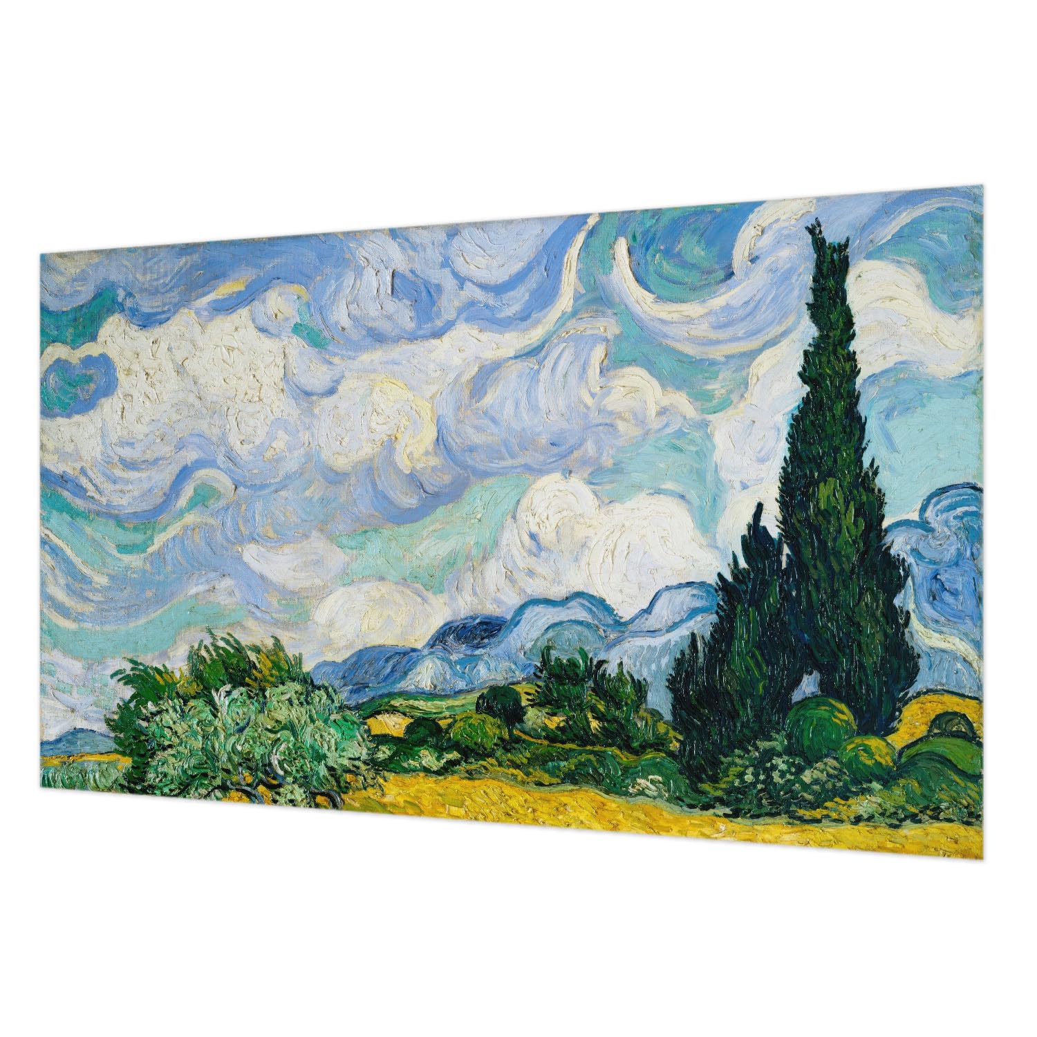 Tapisserie intissée pour chambre et salon au décor de nuages