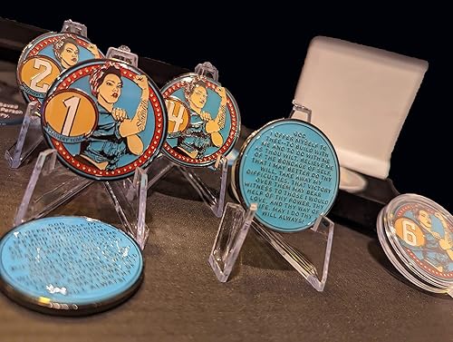 Miniatura 3 de Rosie Recovery AA Medallion Sobriety Chip en años 1-50 (año 2)