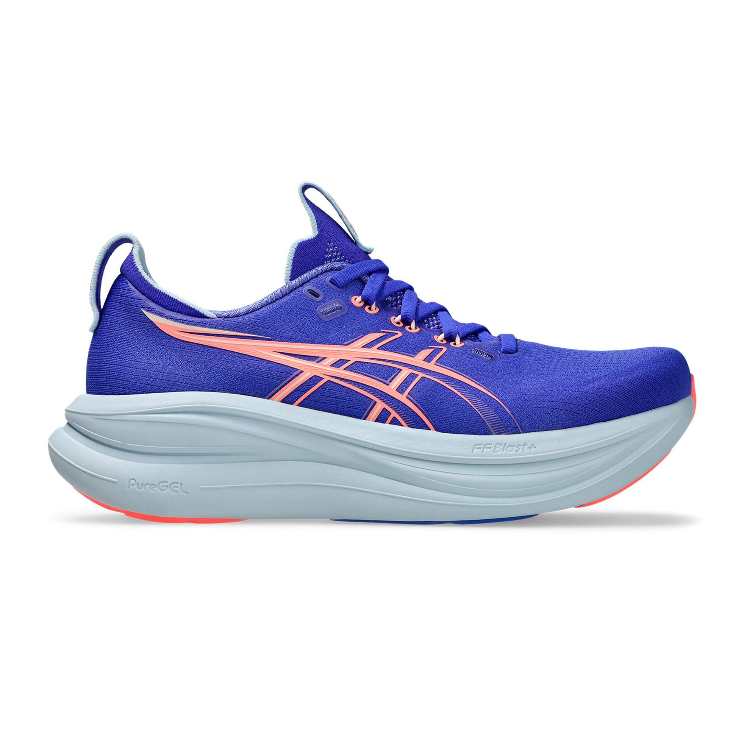 ASICS Gel-Nimbus 28 Laufschuhe Neutralschuh Damen blau - Cobalt Burst/Sun Coral 39