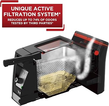 T-fal FR600D5A Electric Deep Fryer with Basket, 3.5L Oil, 1800W, Odor Filtration