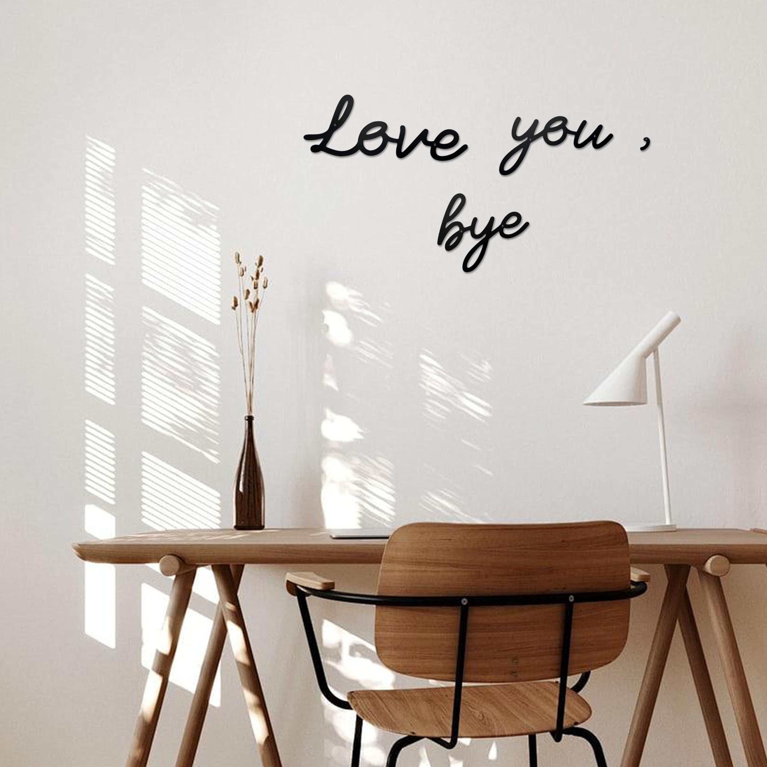 Cartelli In Legno Love You Bye - Decorazione Unica Per Ingresso E Corridoio