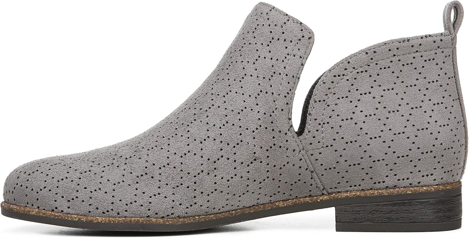 Dr. Scholl's Shoes Women's Rate Ankle Boot, Dark Shadow Grey Perforated Microfiber Suede, 8 US - Image 10
