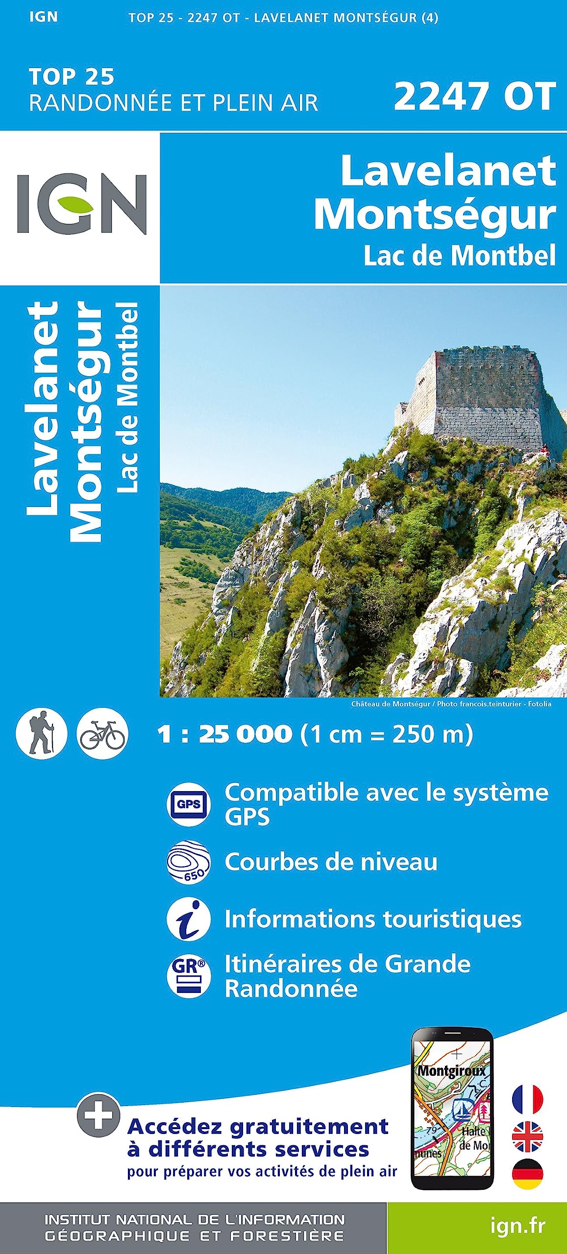 Lavelanet / Montségur / Lac de Montbel: 2247OT (TOP 25)