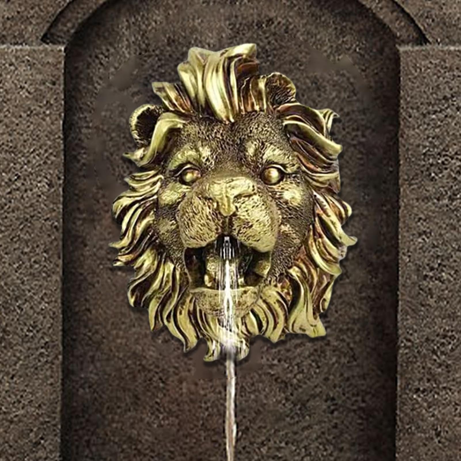 Fontaine d'extérieur | Fontaine Murale en Forme de de Fontaine, idéale pour Les espaces intérieurs et extérieurs, ajoute Une Touche aux Jardins, terrasses et intérieurs de Maison