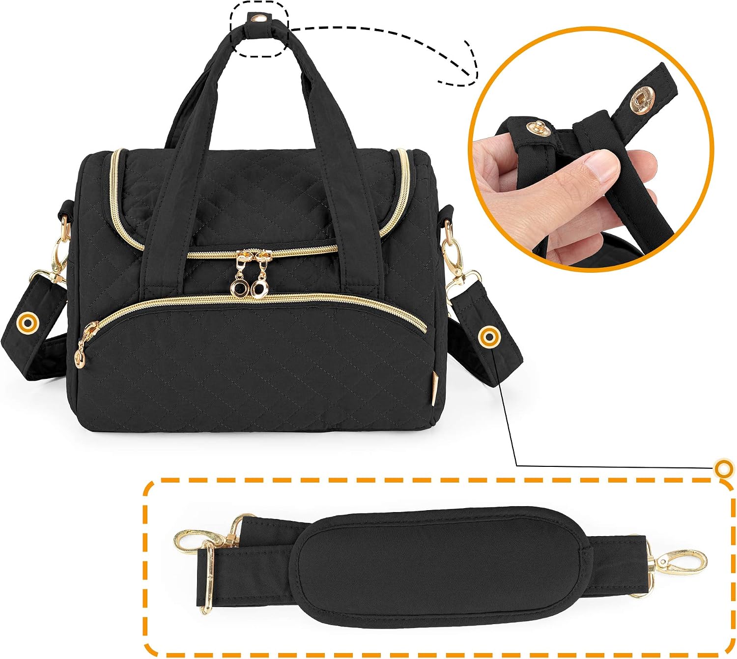 LUXJA Bag Compatible with Cricut Joy, Case Compatible with Cricut Joy, Black